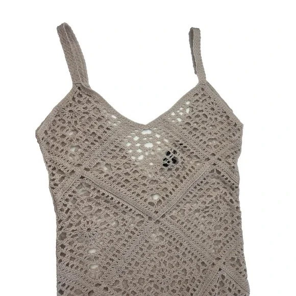 Nasty Girl Crochet Dress/Coverup Fairycore Boho Whimsigoth Tomatoe Girl Size L - Picture 5 of 12